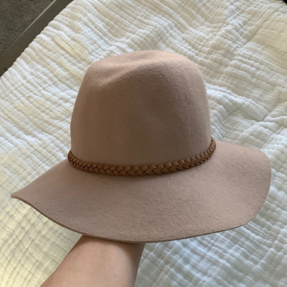Hinge taupe floppy hat